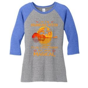 Im The Grandma Witch Its Like A Normal Grandma Halloween Gift Women's Tri-Blend 3/4-Sleeve Raglan Shirt