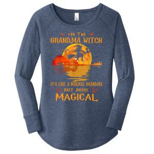 Im The Grandma Witch Its Like A Normal Grandma Halloween Gift Women's Perfect Tri Tunic Long Sleeve Shirt