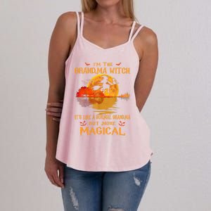 Im The Grandma Witch Its Like A Normal Grandma Halloween Gift Women's Strappy Tank