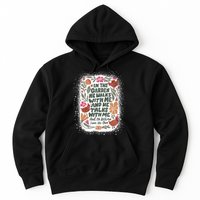 In The Garden He Walks With Me And He Talks With Me Funny Hoodie