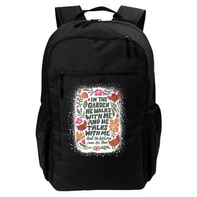 In The Garden He Walks With Me And He Talks With Me Funny Backpack