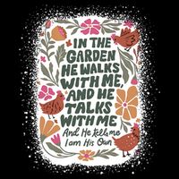In The Garden He Walks With Me And He Talks With Me Funny Backpack