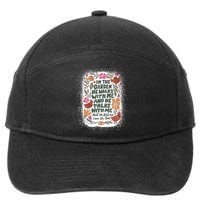 In The Garden He Walks With Me And He Talks With Me Funny 7-Panel Snapback Hat