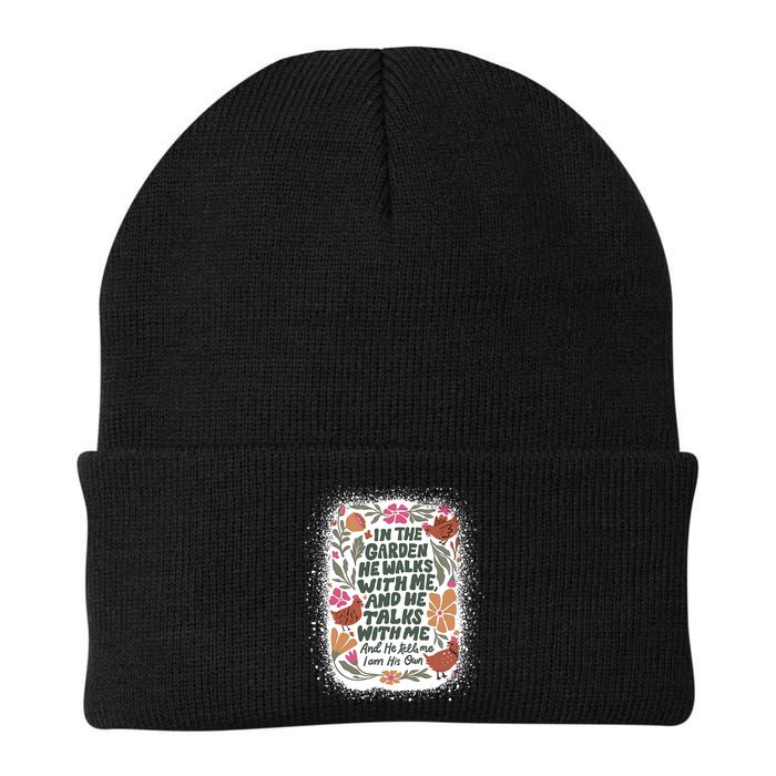 In The Garden He Walks With Me And He Talks With Me Funny Beanie