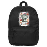 In The Garden He Walks With Me And He Talks With Me Funny 16 in Basic Backpack