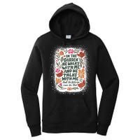 In The Garden He Walks With Me And He Talks With Me Funny Women's Pullover Hoodie