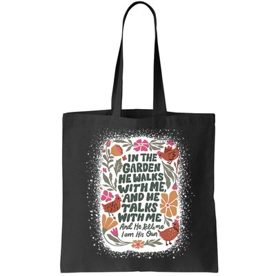 In The Garden He Walks With Me And He Talks With Me Funny Bag