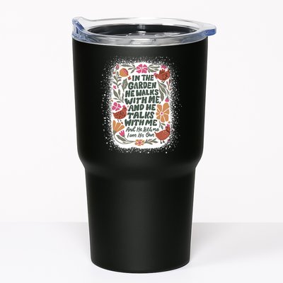 In The Garden He Walks With Me And He Talks With Me Funny Tumbler