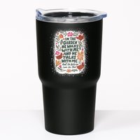 In The Garden He Walks With Me And He Talks With Me Funny Tumbler