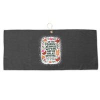 In The Garden He Walks With Me And He Talks With Me Funny Large Microfiber Waffle Golf Towel