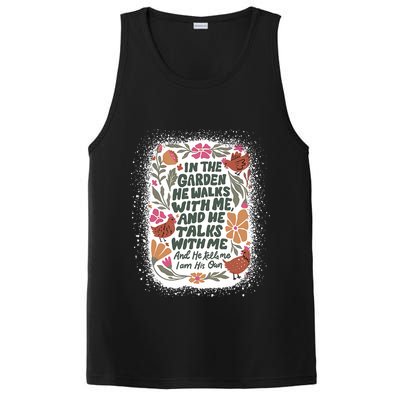 In The Garden He Walks With Me And He Talks With Me Funny PosiCharge Competitor Tank