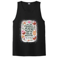 In The Garden He Walks With Me And He Talks With Me Funny PosiCharge Competitor Tank