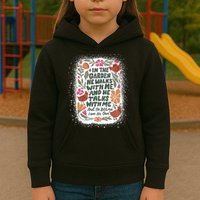 In The Garden He Walks With Me And He Talks With Me Funny Kids Hoodie