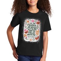 In The Garden He Walks With Me And He Talks With Me Funny Kids T-Shirt