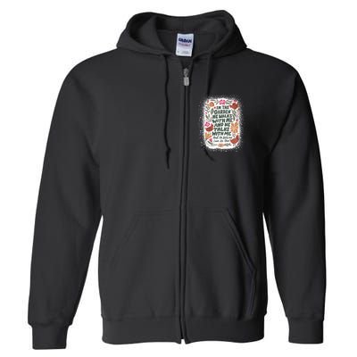 In The Garden He Walks With Me And He Talks With Me Funny Full Zip Hoodie