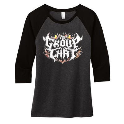 Isaacwhy The Group Women's Tri-Blend 3/4-Sleeve Raglan Shirt