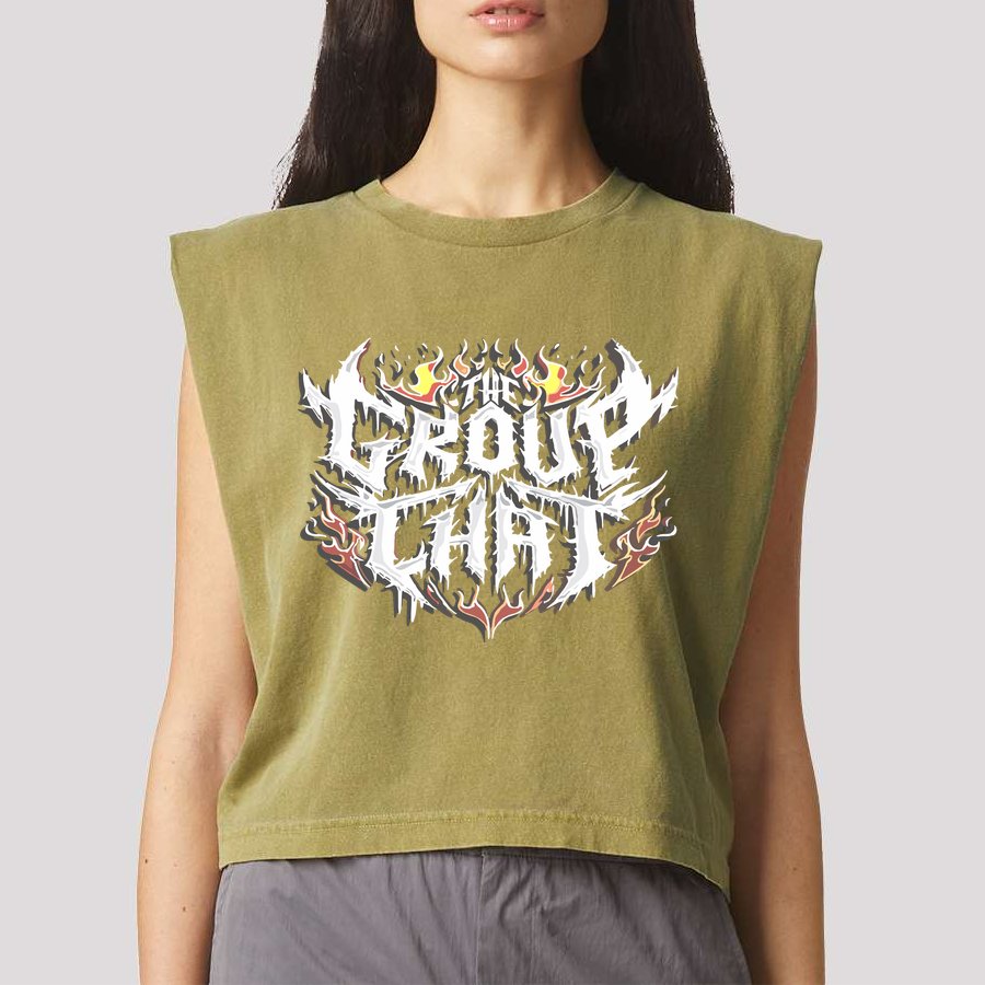 Isaacwhy The Group Garment-Dyed Women's Muscle Tee