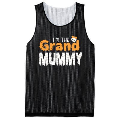 Im The Grand Mummy Funny Family Halloween Mesh Reversible Basketball Jersey Tank