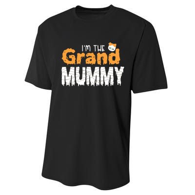 Im The Grand Mummy Funny Family Halloween Performance Sprint T-Shirt