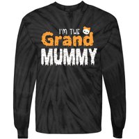 Im The Grand Mummy Funny Family Halloween Tie-Dye Long Sleeve Shirt