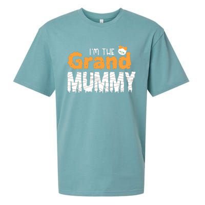 Im The Grand Mummy Funny Family Halloween Sueded Cloud Jersey T-Shirt