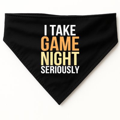 I Take Game Night Seriously Board Game USA-Made Doggie Bandana