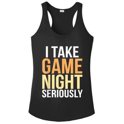 I Take Game Night Seriously Board Game Ladies PosiCharge Competitor Racerback Tank