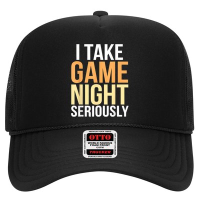 I Take Game Night Seriously Board Game Trucker Hat