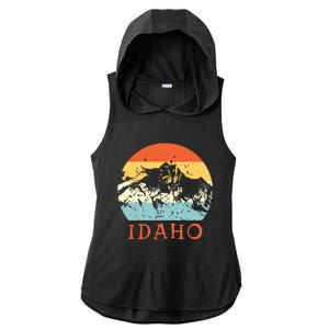 Idaho The Gem State Idaho Ladies PosiCharge Tri-Blend Wicking Draft Hoodie Tank