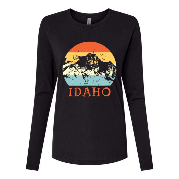 Idaho The Gem State Idaho Womens Cotton Relaxed Long Sleeve T-Shirt