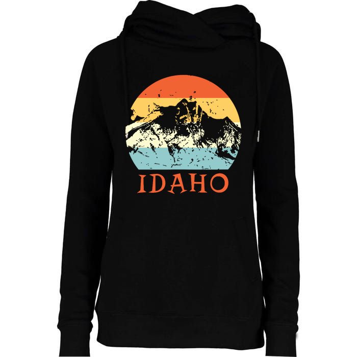 Idaho The Gem State Idaho Womens Funnel Neck Pullover Hood