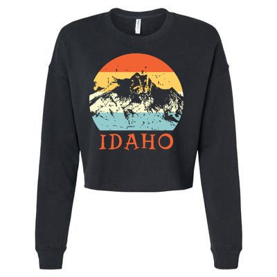 Idaho The Gem State Idaho Cropped Pullover Crew