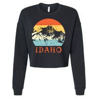 Idaho The Gem State Idaho Cropped Pullover Crew