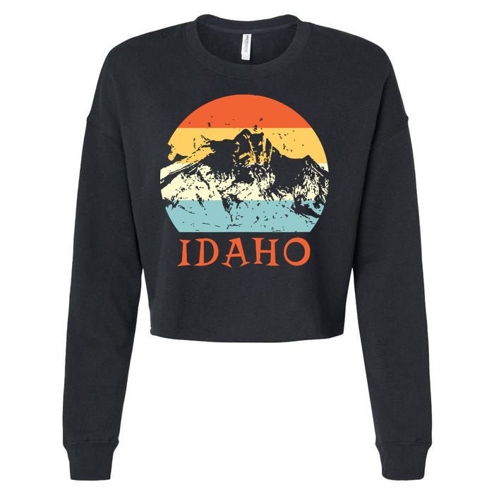 Idaho The Gem State Idaho Cropped Pullover Crew