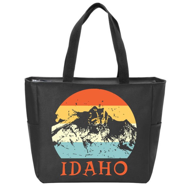 Idaho The Gem State Idaho Zip Tote Bag