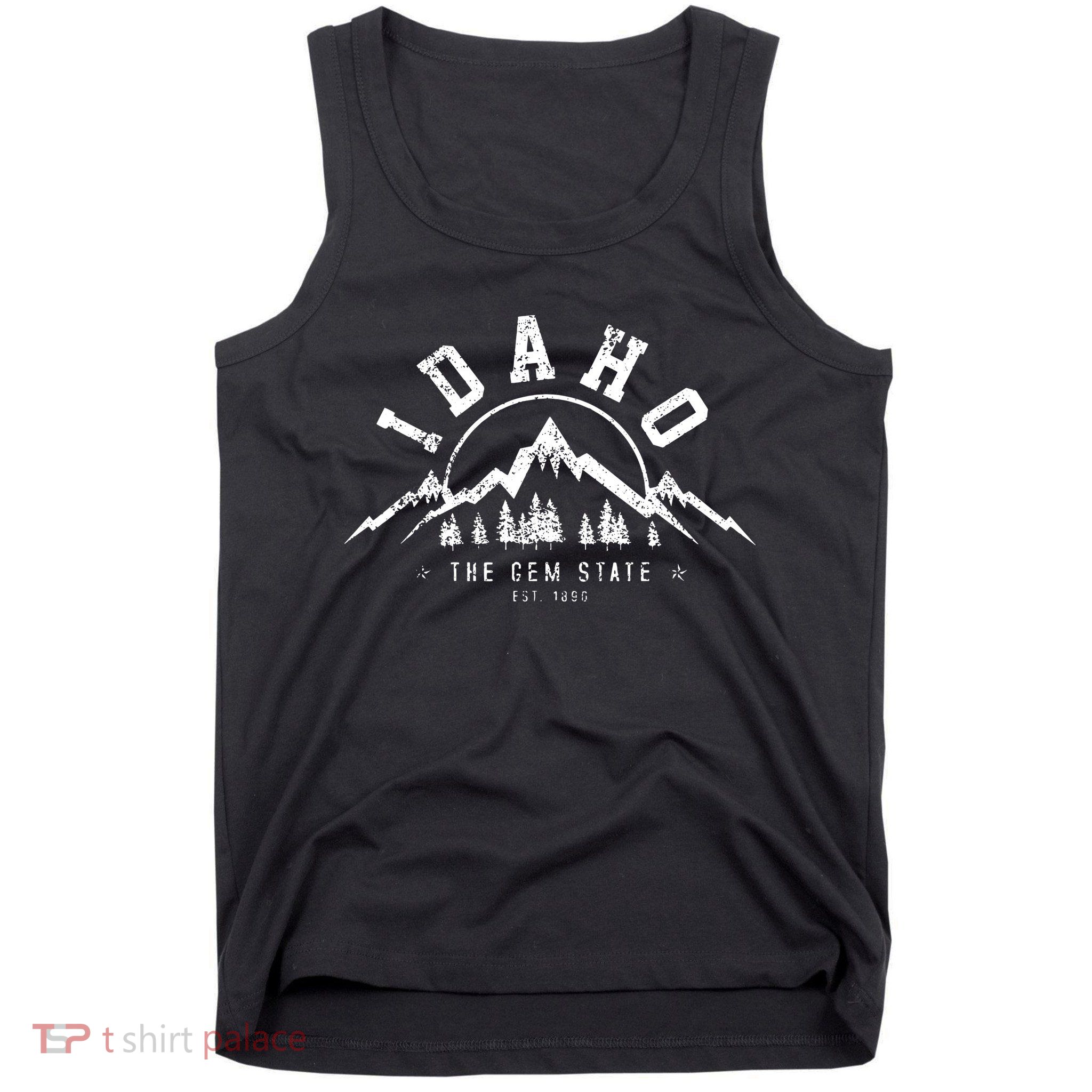 Idaho The Gem State Est 1890 Vintage Mountains Tank Top