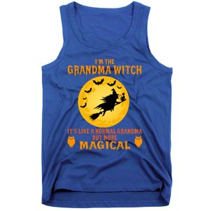 Im The Grandma Witch Halloween Magical Broom Funny Gift Tank Top