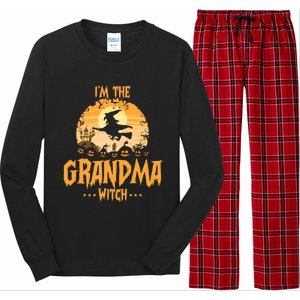 Im The Grandma Witch Matching Family Halloween Party Great Gift Long Sleeve Pajama Set