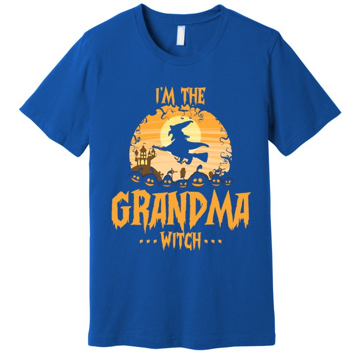 Im The Grandma Witch Matching Family Halloween Party Great Gift Premium T-Shirt