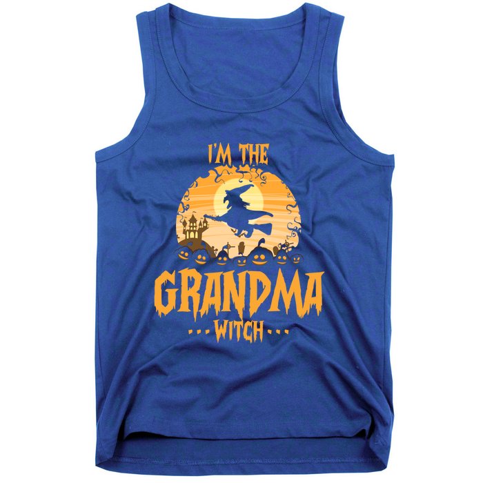 Im The Grandma Witch Matching Family Halloween Party Great Gift Tank Top