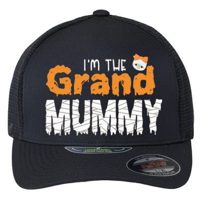 Im The Grand Mummy Funny Grandma Family Halloween Flexfit Unipanel Trucker Cap