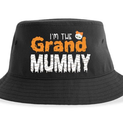 Im The Grand Mummy Funny Grandma Family Halloween Sustainable Bucket Hat