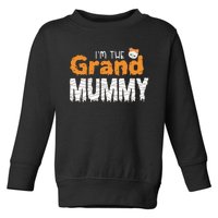 Im The Grand Mummy Funny Grandma Family Halloween Toddler Sweatshirt