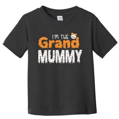 Im The Grand Mummy Funny Grandma Family Halloween Toddler T-Shirt