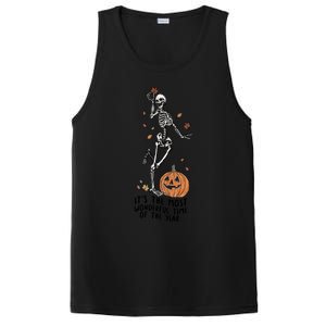 Its The Greatest Time Of The Year Funny Skeleton Halloween Cute Gift PosiCharge Competitor Tank