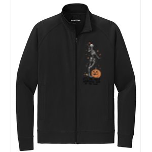 Its The Greatest Time Of The Year Funny Skeleton Halloween Cute Gift Stretch Full-Zip Cadet Jacket