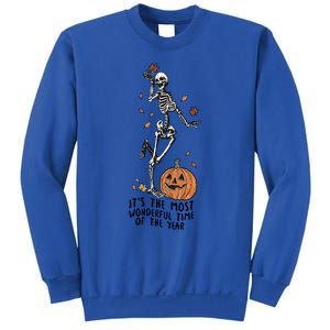 Its The Greatest Time Of The Year Funny Skeleton Halloween Cute Gift Sweatshirt