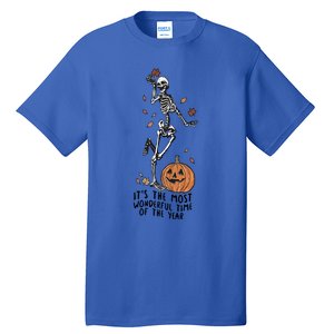 Its The Greatest Time Of The Year Funny Skeleton Halloween Cute Gift Tall T-Shirt