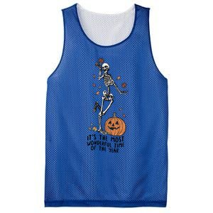 Its The Greatest Time Of The Year Funny Skeleton Halloween Cute Gift Mesh Reversible Basketball Jersey Tank