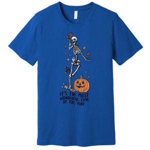 Its The Greatest Time Of The Year Funny Skeleton Halloween Cute Gift Premium T-Shirt